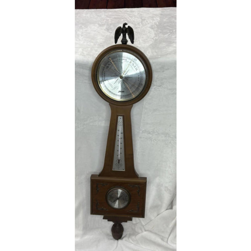 Vintage Retro Wood Jason Banjo Weather Station